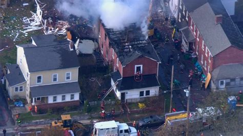 Gas line explosion in Wappinger's Falls damages building